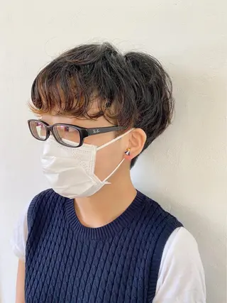 ショート カラー 黒田 凱斗のヘアスタイル