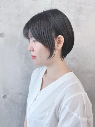 ミディアム パーマボブ/丸みボブ /くせ毛/とういのヘアスタイル