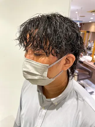 パーマ メンズ 関口 舜大のヘアスタイル
