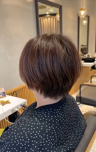カラー けいし🐬ボブ 美髪縮毛矯正のヘアスタイル