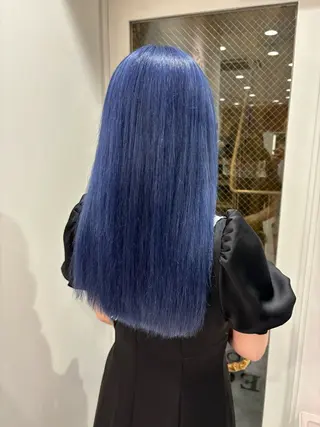 ロング カラー メンズカット ボブ/米崎駿也のヘアスタイル