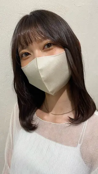 ミディアム カラー 綾香 /透明感カラーのヘアスタイル