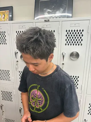 ショート カラー メンズ WAVEY ft.fifth MENS SALON所属・柊斗 /横浜パーマのヘアスタイル