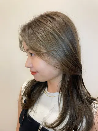 ミディアム カラー ヘアアレンジ fiica (フィーカ)所属・金子侑史 /縮毛矯正の人のヘアスタイル