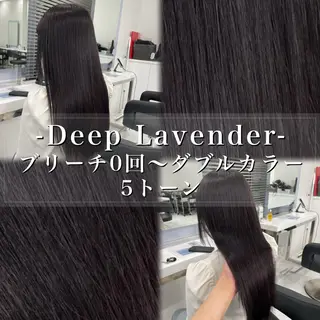 ロング カラー ヘアアレンジ 🫧透明感ラベンダー 似合わせ🫧あい🫧のヘアスタイル