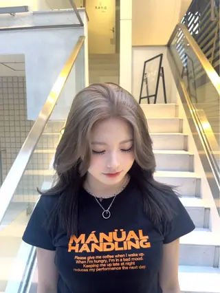 セミロング カラー sand 表参道所属・matoi/期間限定 カット無料💟✨のヘアスタイル