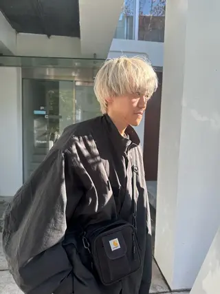 メンズ REINA☁️透明感 カラー/ぷつっと♡のヘアスタイル