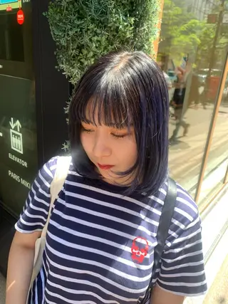 ミディアム SALOWIN    銀座RAY 2所属・yamashika honokaのヘアスタイル