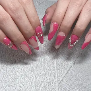 ロング ネイル nail salon émuのネイルデザイン