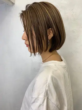 ショート カラー salut町田/ボブ 🌷kana🌷のヘアスタイル
