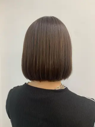 ミディアム 美髪縮毛矯正🫧 艶カラー/スズカのヘアスタイル