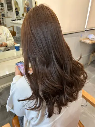 セミロング カラー 🍕月舘りほ カラー/髪質改善🍕のヘアスタイル