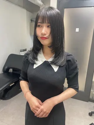 セミロング 🌸インナーカラー 🌸藤井春華のヘアスタイル