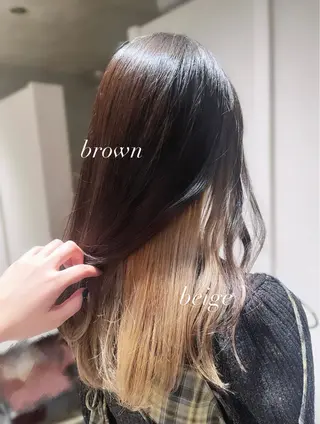 ロング カラー 表参道/ブリーチ /レイヤー/yuiのヘアスタイル