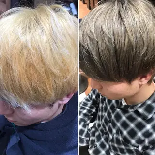 ショート カラーリスト菅澤 岳のヘアスタイル