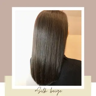 セミロング カラー パーマ ヘアアレンジ VIVIE【ヴィヴィ】所属・髪質改善/韓国風 レイヤー/田村祐樹のヘアスタイル