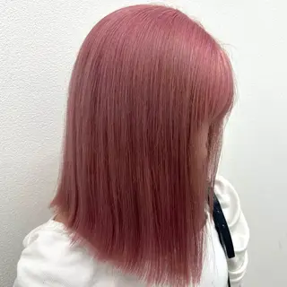 セミロング カラー ハイトーン/ 髪質改善/上質艶髪のヘアスタイル