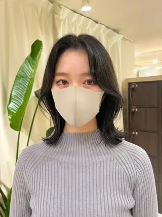 ミディアム 【韓国風くびれヘア】 joule小木曽輝のヘアスタイル