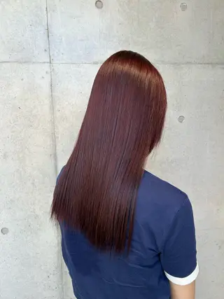 ロング カラー ヘアアレンジ 🍎艶モテカラー🍉 カリンのヘアスタイル