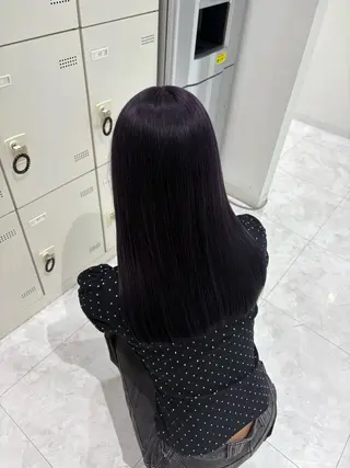 セミロング カラー 🤍ྀི透ける寒色 Cocoa🤍ྀིのヘアスタイル