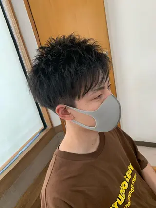 ショート メンズ hair make shampoo所属・比嘉 秀弥のヘアスタイル