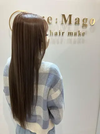ロング カラー ヘアアレンジ キッズ 関内　髪質改善　特化 re:Magoのヘアスタイル