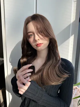 ロング SALOWIN原宿AROA店所属・顔まわり神カット✂︎ 齋藤雄大【表参道】のヘアスタイル