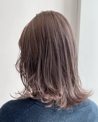 セミロング カラー AVANCE京橋所属・ハイトーンヘア/ 島崎　タクミのヘアスタイル