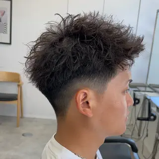 ショート パーマ メンズ メンズパーマ/ 新潟駅/佐藤裕のヘアスタイル