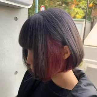 ショート カラー 及川シゲル 髪質改善講師のヘアスタイル