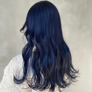 ロング カラー 韓国っぽ♡寒色/暗髪 🫧MOEKA🦋のヘアスタイル