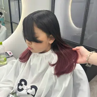 セミロング カラー Ren. 🦋デザインカラーのヘアスタイル