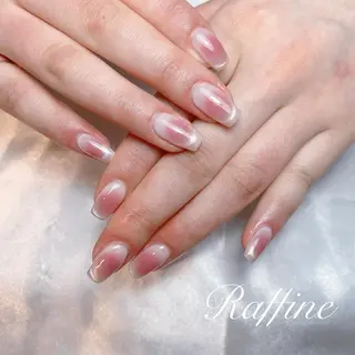 ネイル RAFFINE 月🦋🩵のネイルデザイン