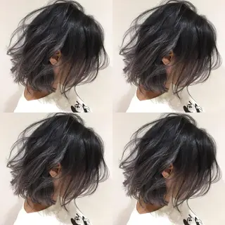 ミディアム graxi'    グラシー所属・ブリーチ/ハイトーン SERINAのヘアスタイル