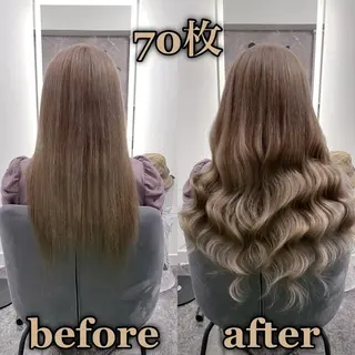 ロング KOSEI シールエクステのヘアスタイル