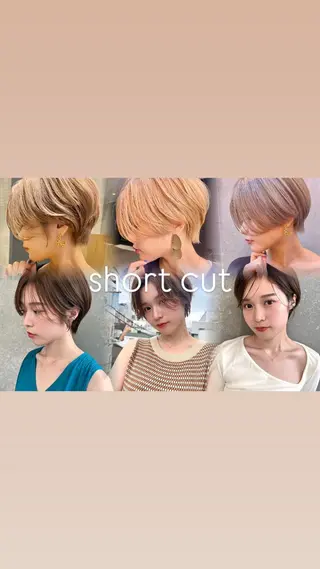 ショート カラー 🇰🇷韓国レイヤー ❣️渡部晃輝のヘアスタイル