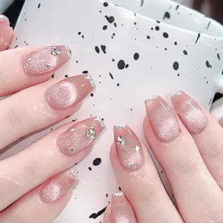 ネイル 長いだし/スカルプ/ パラシェルN.oneのネイルデザイン