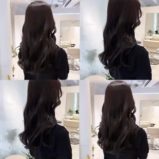 セミロング カラー カジュアルを女っぽく 𝗮𝘆𝗮𝗰𝗼のヘアスタイル