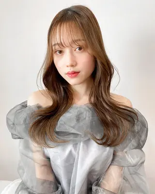 ロング カラー kohana 🎀韓国ヘア🎀🤍のヘアスタイル