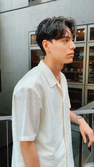 ショート パーマ 【韓国レイヤー特化 ハッシュカット】のヘアスタイル