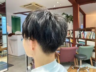 ショート メンズ ニュアンスパーマ/ メンズカット田島勇樹のヘアスタイル