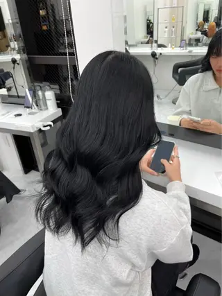 ロング カラー mina/暖色カラー 🥀韓国風カット🥀のヘアスタイル