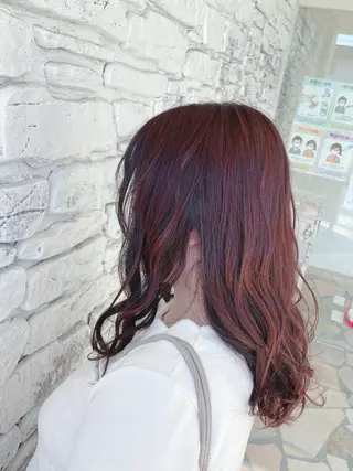 ミディアム カラー 加藤 菜々香のヘアスタイル