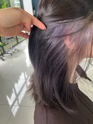 カラー 海外カラー白髪ぼかし ティファニーサユリのヘアスタイル