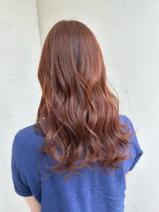 ロング カラー 永田 彩華のヘアスタイル