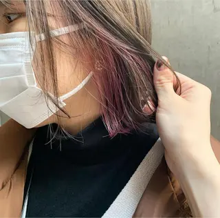 ミディアム カラー TONUKOA RUA下北沢店【トヌコア ルア】所属・丸山璃子 /パーマ/レイヤーのヘアスタイル