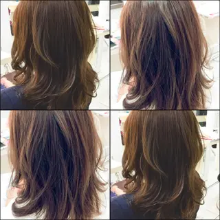 セミロング カラー Ash 山田 勇太のヘアスタイル