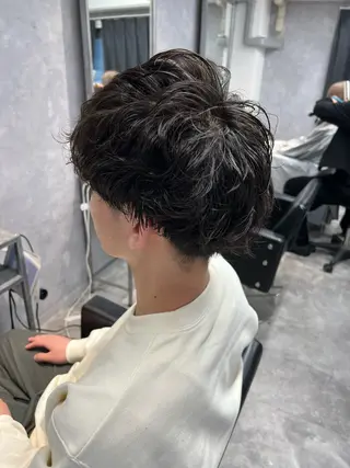 パーマ メンズ TOMONA👑 GiseL梅田店のヘアスタイル