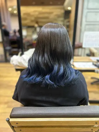 セミロング カラー 🎀たな 🧸のヘアスタイル