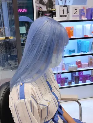 ミディアム カラー パーマ ヘアアレンジ メンズ キッズ ネイル マツエク・マツパ アイブロウ ハイトーンNo.1 👩🏼NaGiSaのヘアスタイル